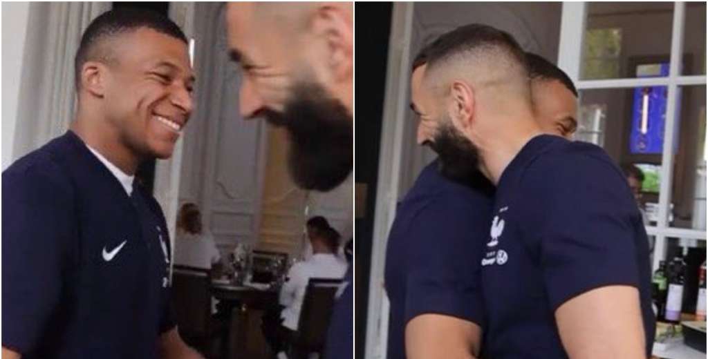 Se terminó la polémica: así fue el reencuentro de Mbappé y Benzema