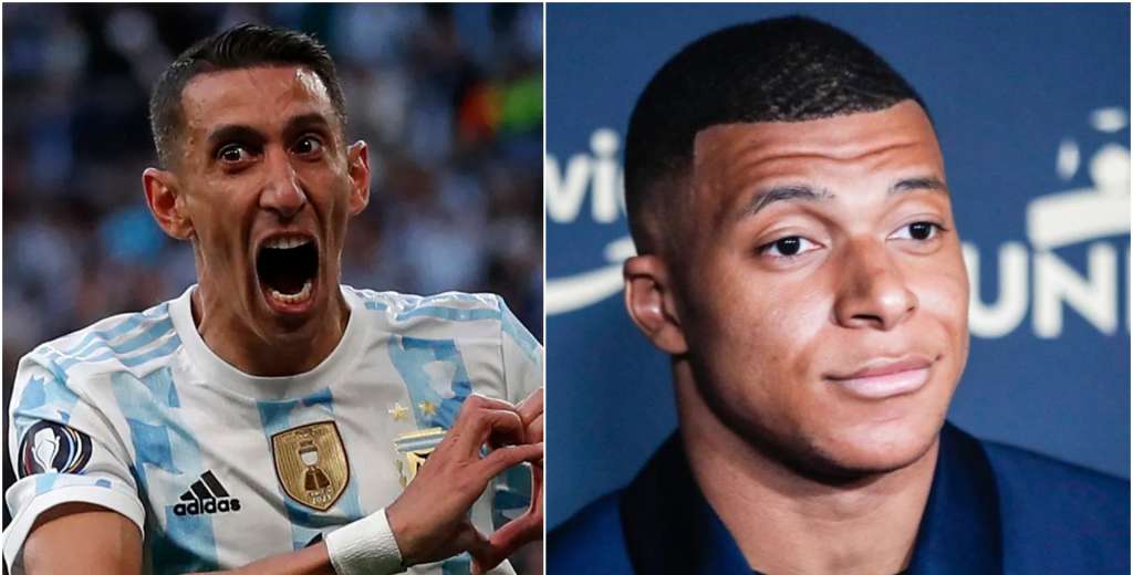 Tras ganar La Finalissima, Ángel Di María le contestó a Kylian Mbappé