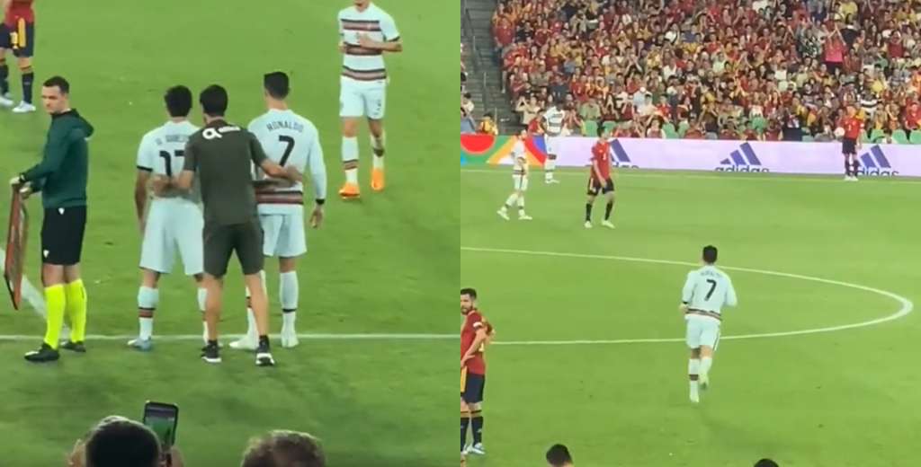 Cristiano entró al campo y así lo aplaudieron los hinchas españoles