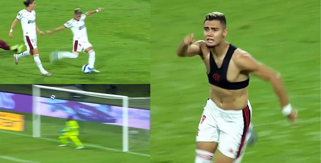 Es el golazo de la Libertadores: Andreas Pereira le reventó el arco a Tolima