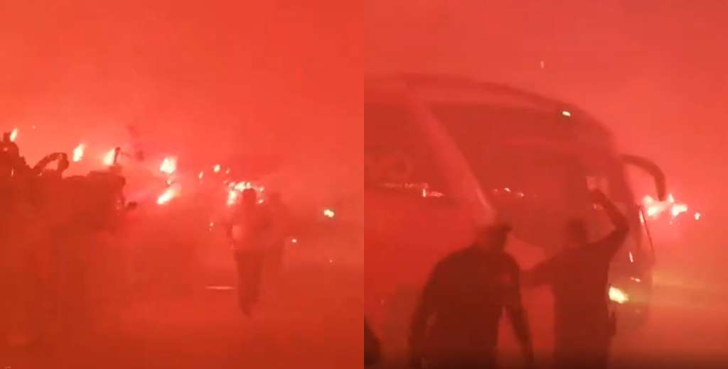 Infierno rojo: el brutal recibimiento de los hinchas del Internacional