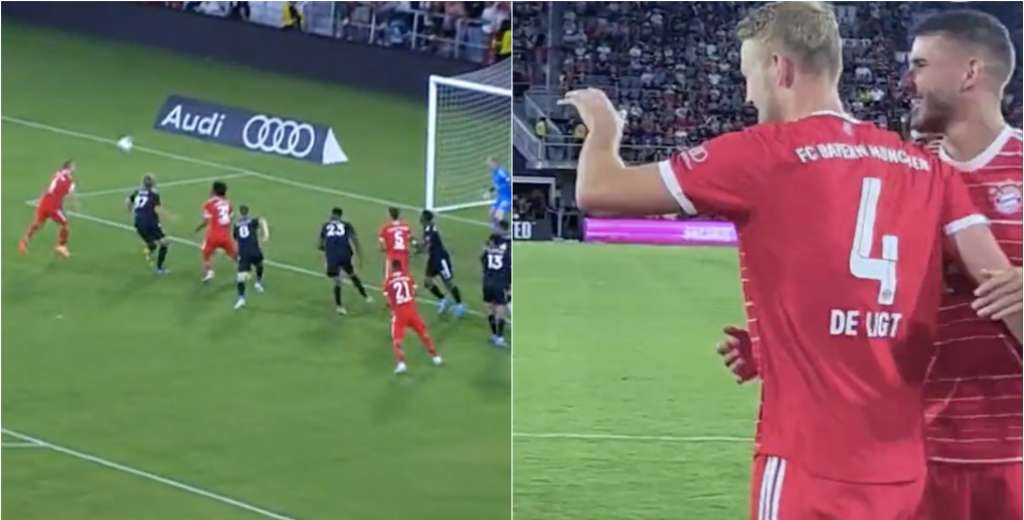 Por esto pagaron 80 millones: primer partido de De Ligt y clava este golazo