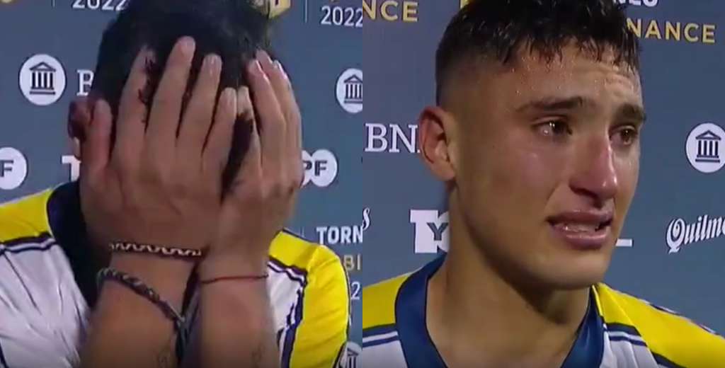 Tiene 18 años e hizo su primer gol en el clásico ante Newell's: rompió en llanto