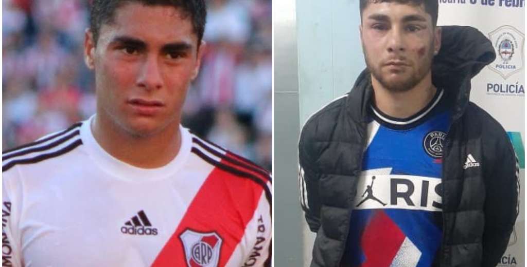 Tristísimo: de ser la gran promesa de River a estar detenido por robar armado