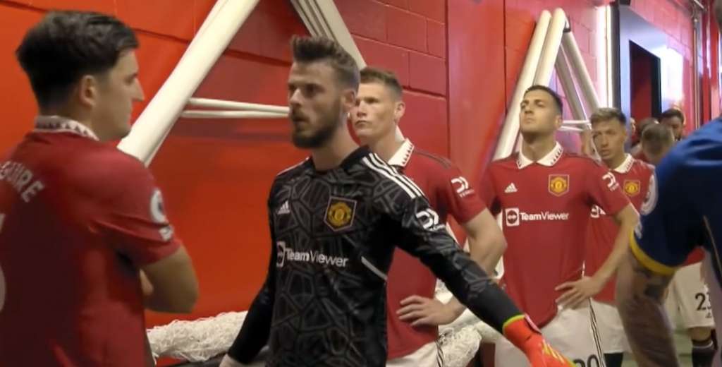 Momento tenso: De Gea le humilla a Maguire delante de todos