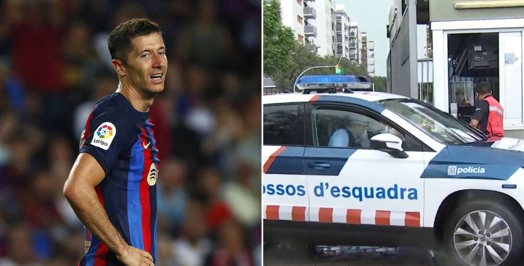 SHOCKING: Lewandowski suffered a VERY TENSE moment arriving to train