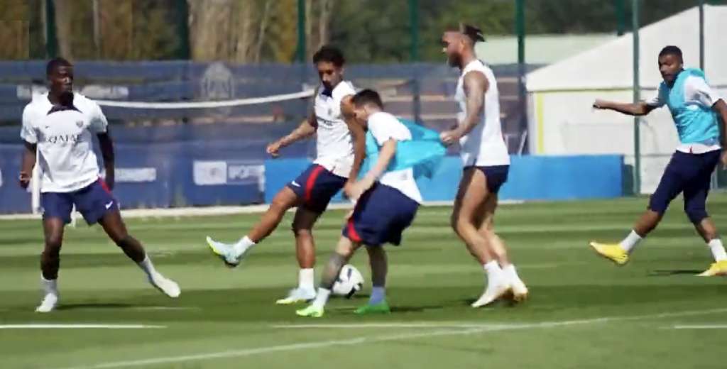 Messi en modo salvaje: pase brutal a Mbappé entre tres