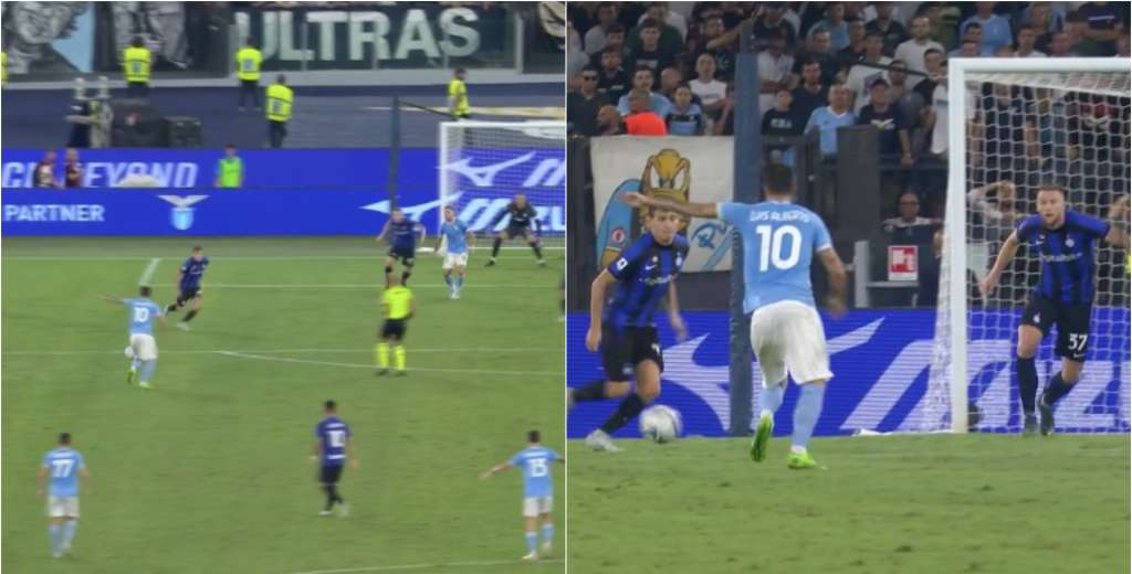 Le reventó el ángulo: Luis Alberto y un gol tremendo al Inter de Milan