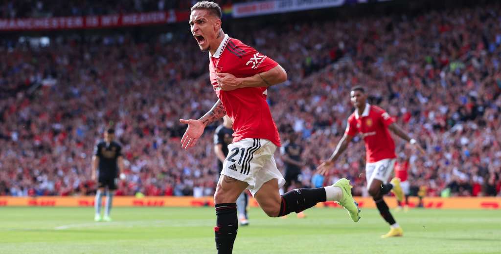 Vale 100 millones de euros: el golazo de Antony para el United en su debut