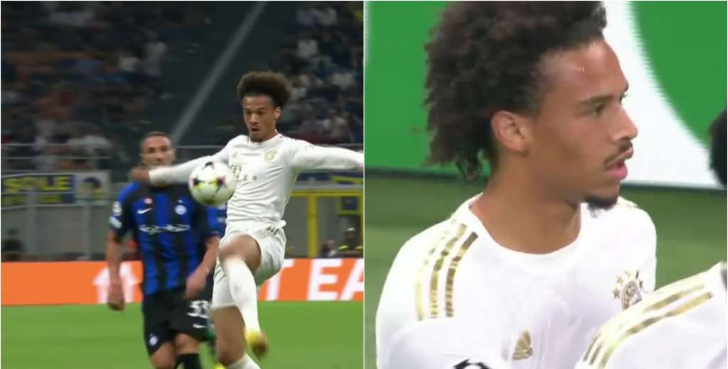 Cómo controlar un pase largo: la clase que dio Leroy Sane ante el Inter