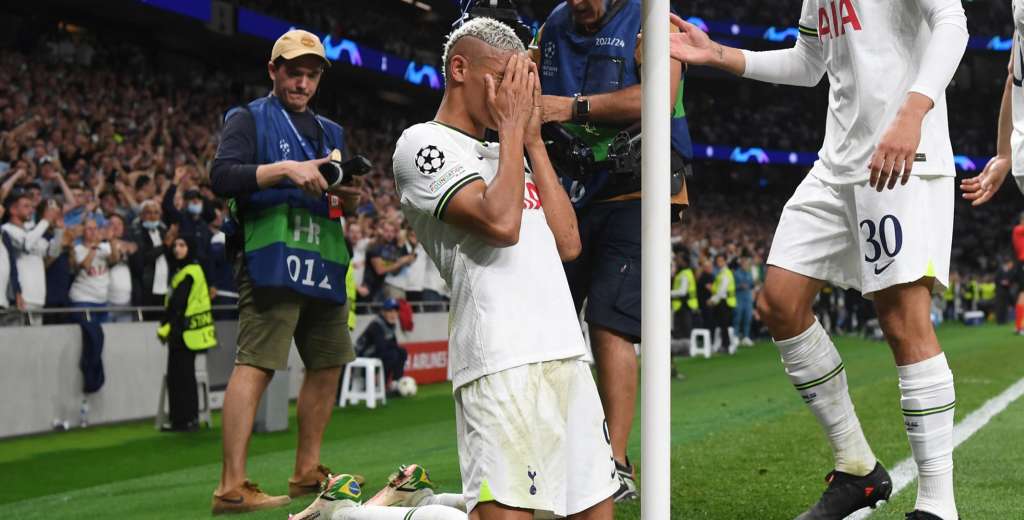 Richarlison metió un gol sensacional de cabeza y lloró en el festejo