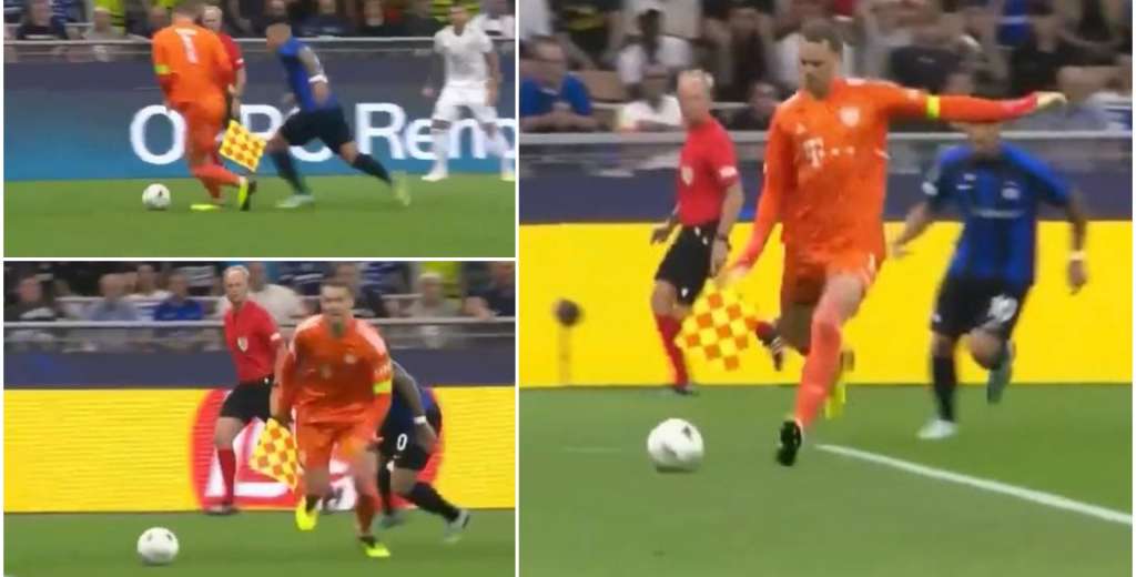 Manuel Neuer y el arte de jugar con los pies: humilló a Lautaro Martínez