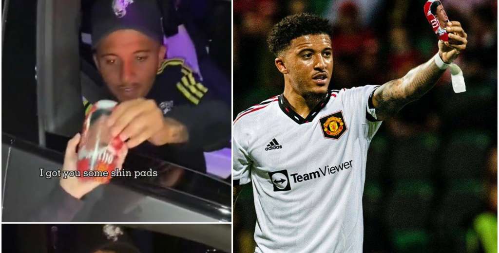 Así se agradece un regalo: Jadon Sancho y una dedicatoria especial en su gol 