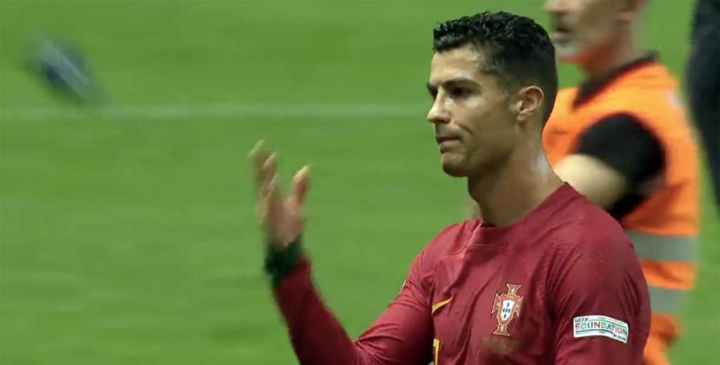 Polémico: terminó el partido y Cristiano tiró así el brazalete