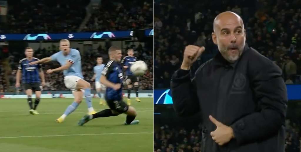 Haaland es insaciable: metió 2 goles y así reaccionó Guardiola