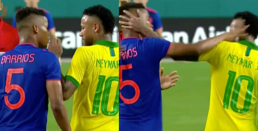 Neymar se peleó con Wilmar Barrios y se fueron a los golpes