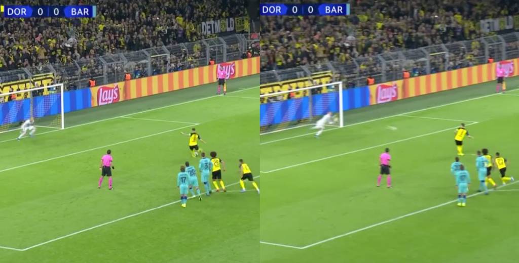 Marco Reus tenía un penal a favor pero lo pateó horrible