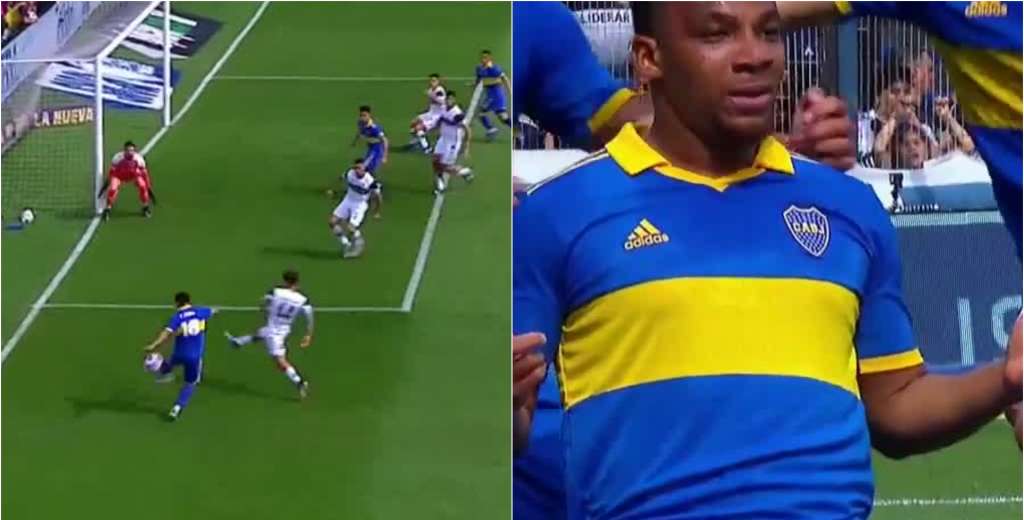 A lo Roberto Carlos: el golazo que le hizo Frank Fabra a Gimnasia 