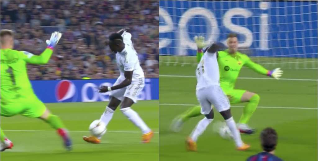 Mané se puso nervioso: quedó cara a cara con Ter Stegen y no perdonó