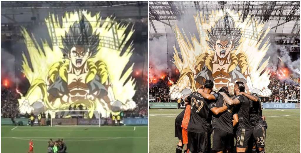 Épico: Recibieron al equipo con un TIFO de Goku y salieron campeones