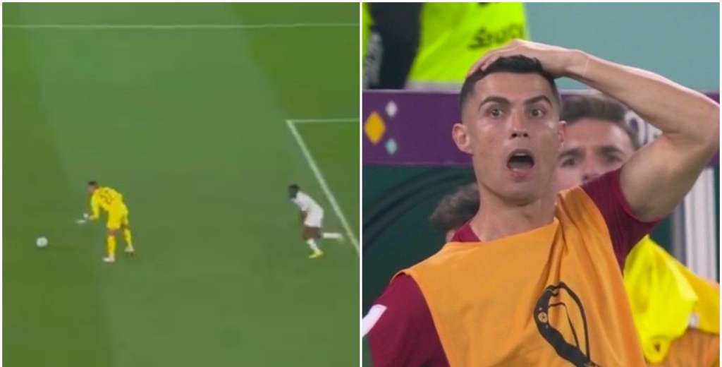 La cara de Cristiano lo dice todo: tremendo blooper de Diogo Costa en el debut