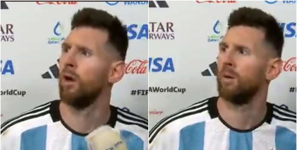 Messi sacado como nunca en vivo: "¿Qué mirás bobo?