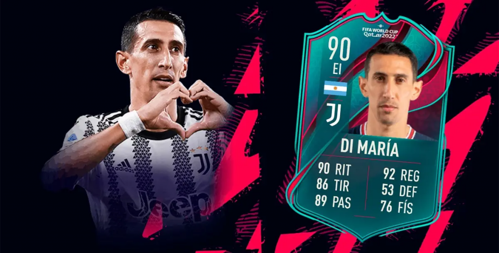 FIFA 23 lanzó la carta Team of the Tournament de Di María