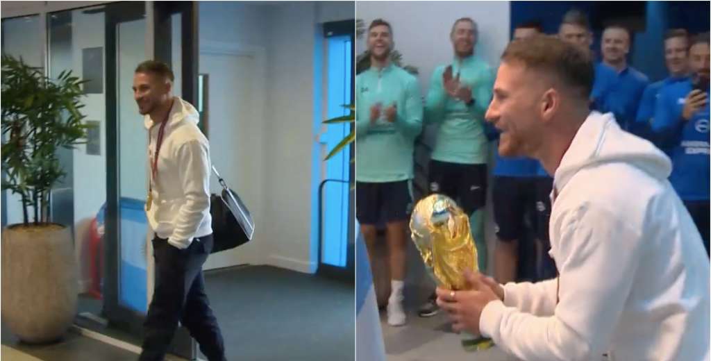 El Brighton está a otro nivel: así recibió a Mac Allister luego de ganar el Mundial