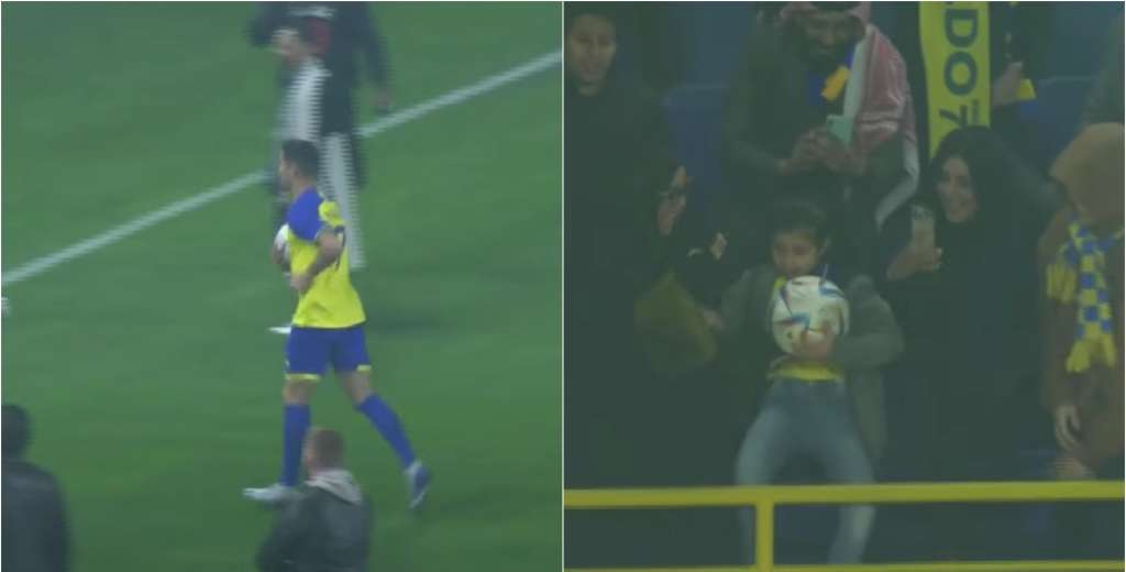 Cristiano es jugador de Al Nassr y dejó un gesto y un momento de crack