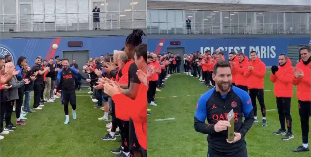 PSG recibió a Messi: lo homenajeó por ser campeón del mundo en Qatar 2022