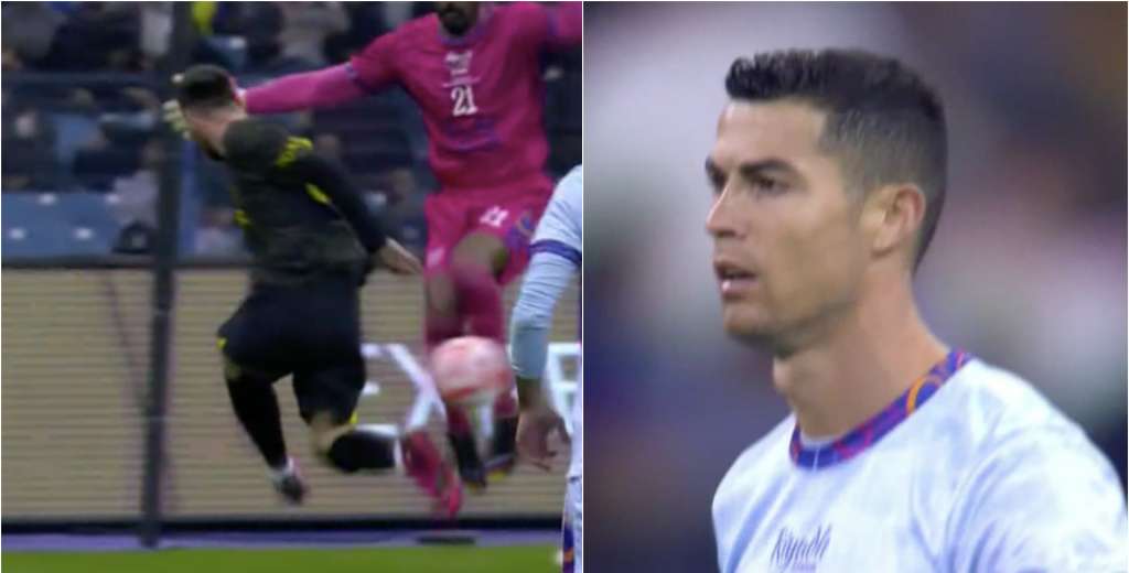 La cara de Cristiano lo dice todo: Messi, dos minutos y gol suyo...