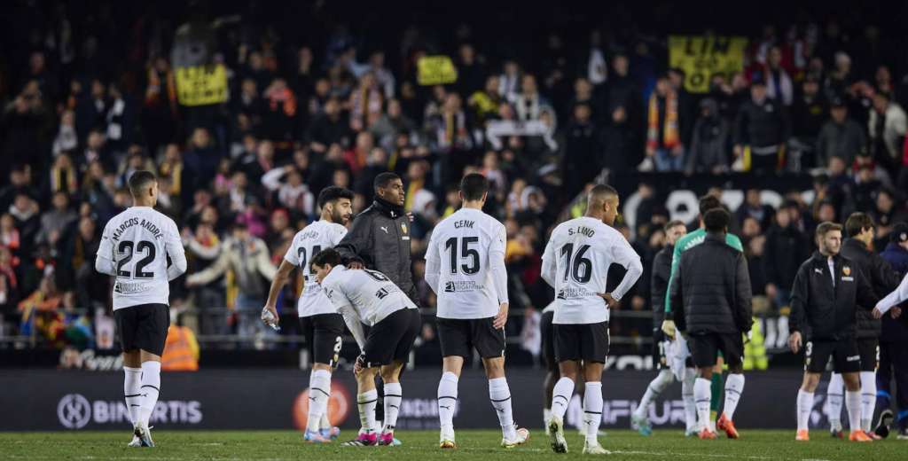 El Valencia fue eliminado y él estalló: "el equipo ha tenido un miedo increíble"