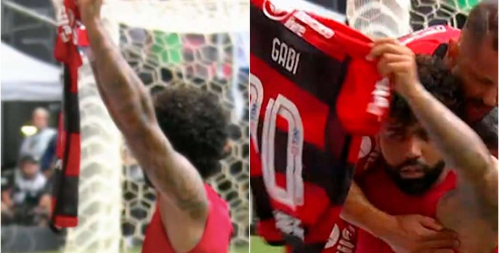 Gabigol le gritó su gol a la gente del Palmeiras: hizo enojar a todos