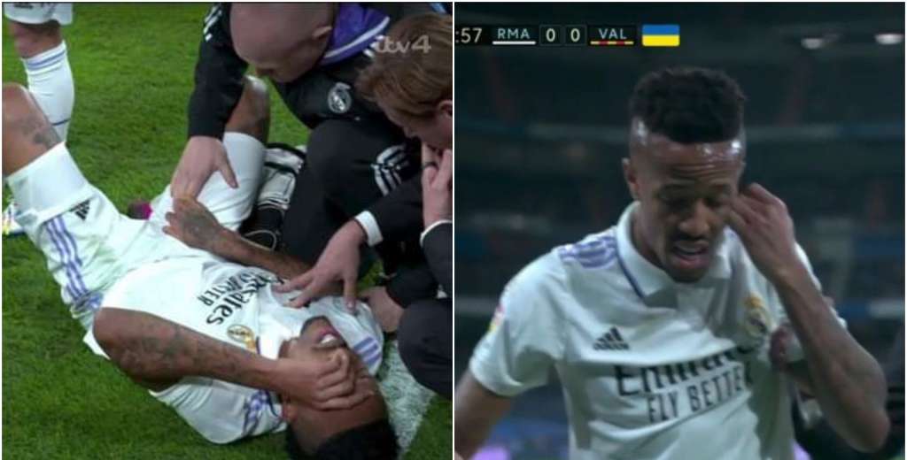 Sufre el Real Madrid: Así salió Militao y su futuro es una incógnita...