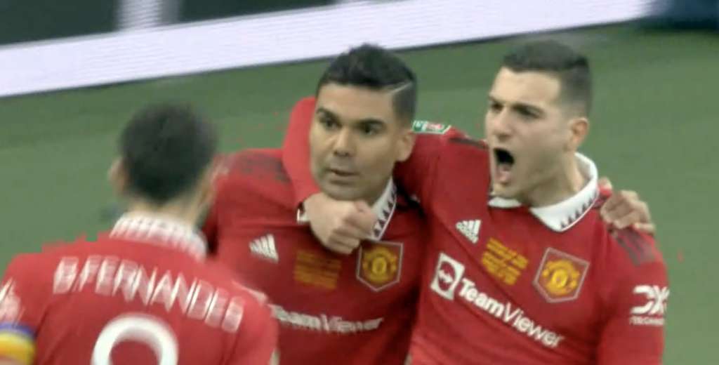 Para esto el United lo pagó 70 millones: golazo de Casemiro en la final