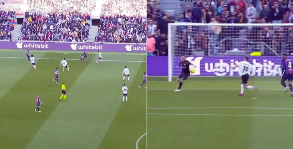 ¿Qué hizo? Ferran Torres trió un pase atrás y casi termina en gol del Valencia