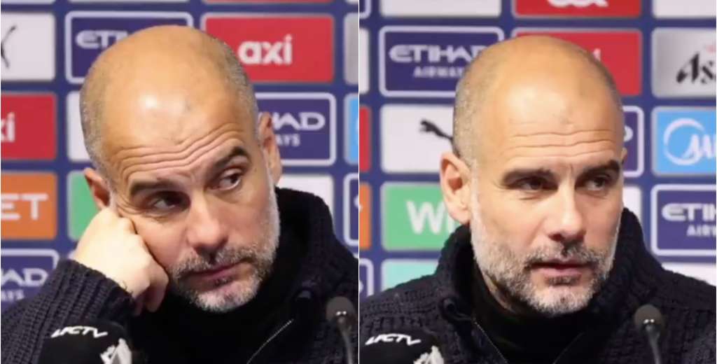 Guardiola destila ironía: se enoja con un periodista que defendió a Tsimikas