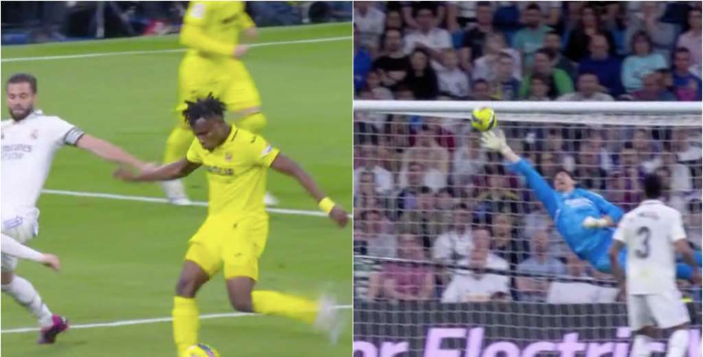 Villarreal le ganó al Real Madrid porque Chukwueze le voló el arco a Courtois