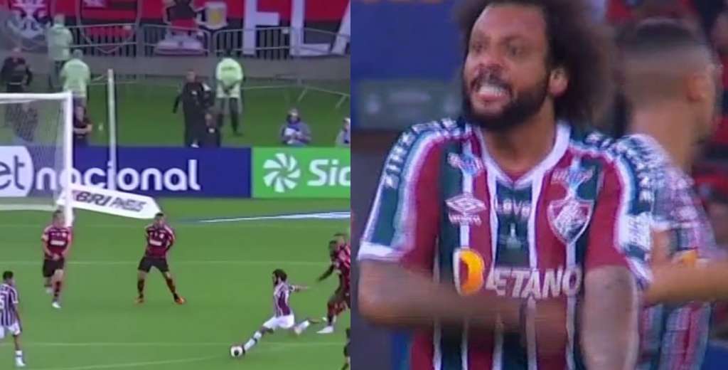 Marcelo es un genio: el tremendo golazo a lo Messi que le hizo al Flamengo