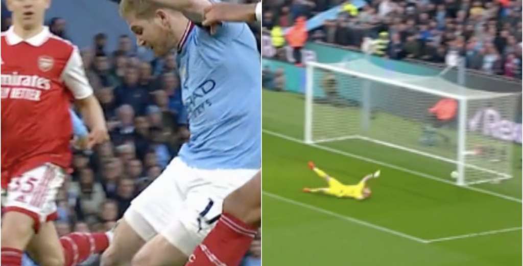 De Bruyne es una bestia total: el golazo espectacular que le hizo al Arsenal