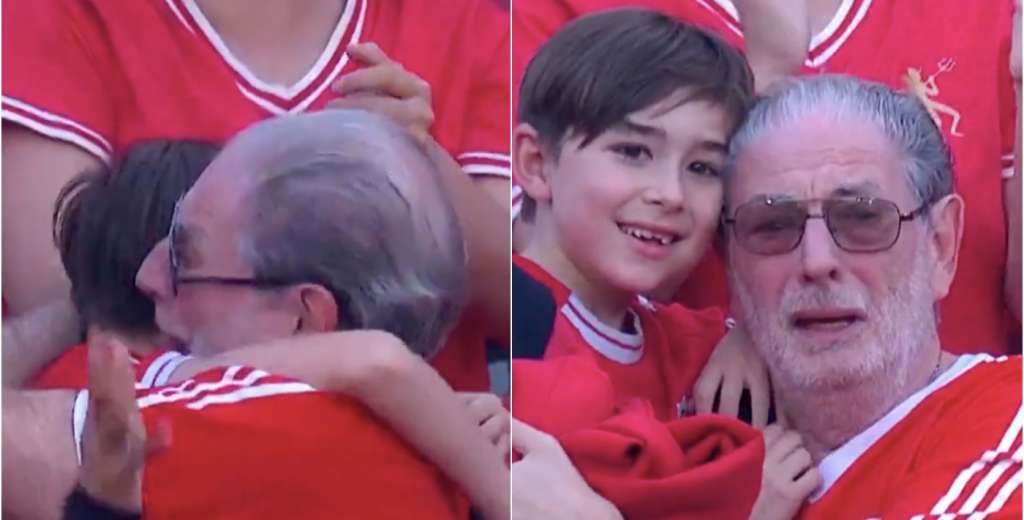 Esto es fútbol: Independiente ganó en el final y este abuelo conmovió a todos