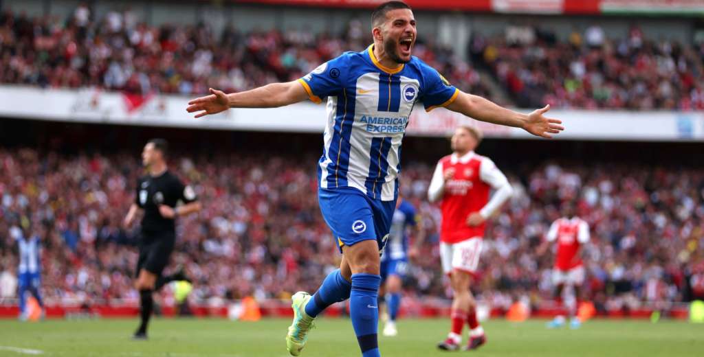 Arsenal cayó 3-0 contra el Brighton y se despidió de la Premier