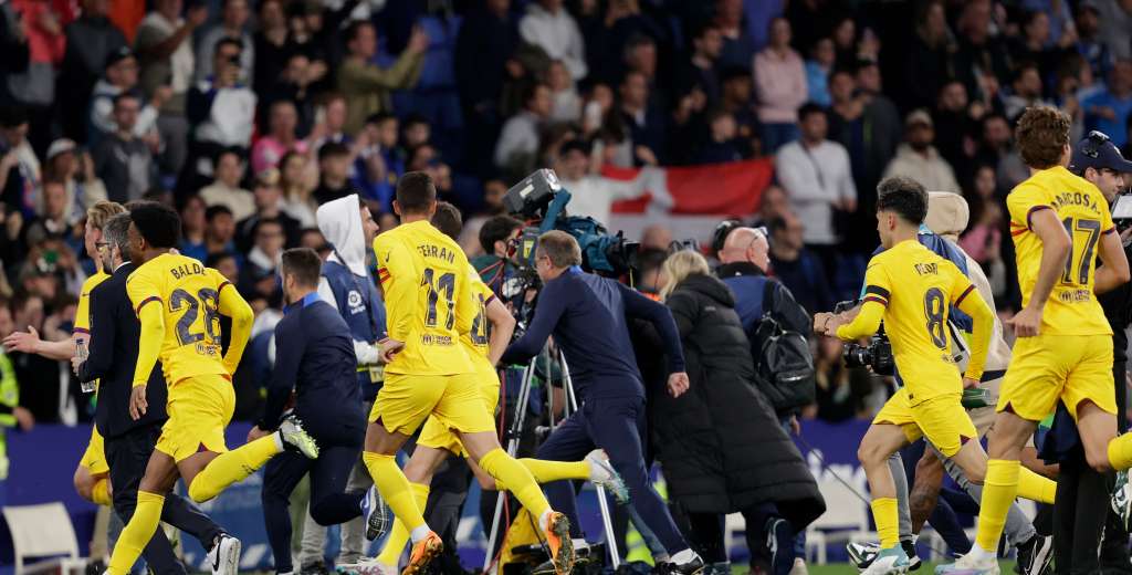 Escándalo: Barcelona festejaba y los hinchas del Espanyol los fueron a buscar