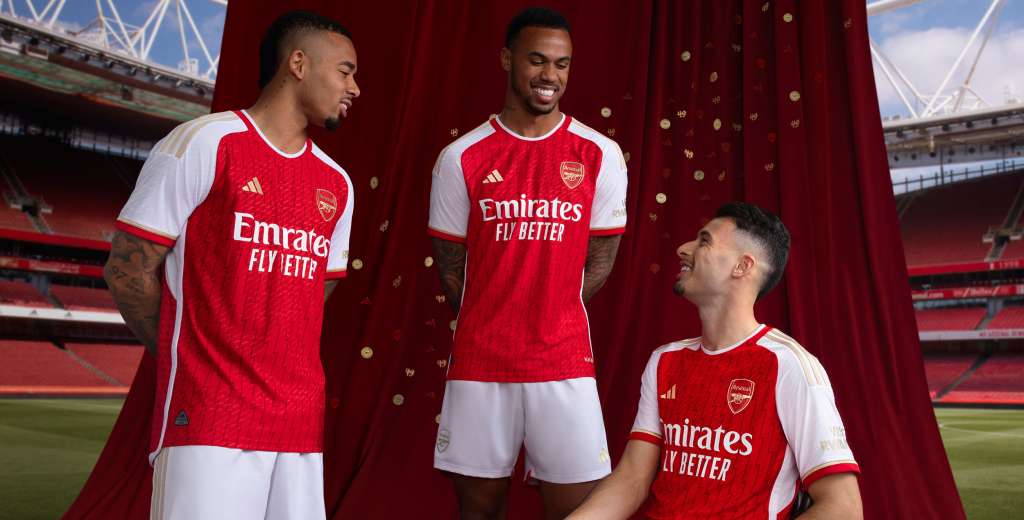 Adidas lanzó la nueva camiseta titular del Arsenal para 2023