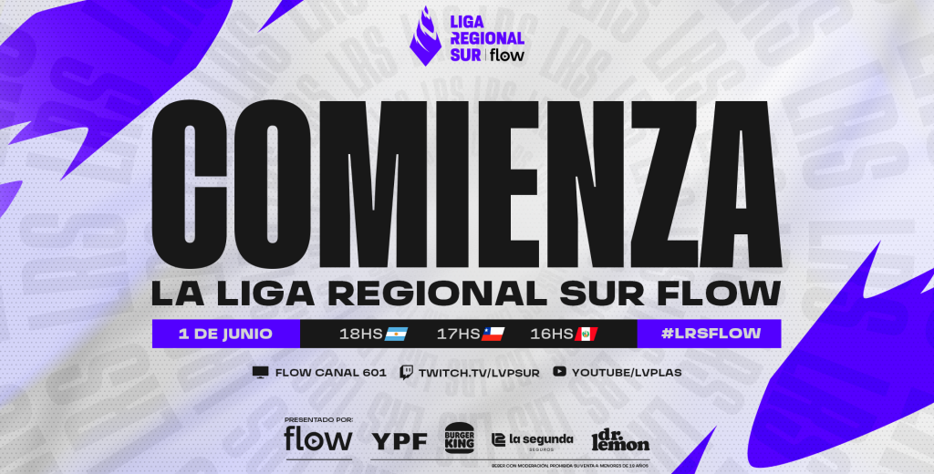 Arranca la Liga Regional Sur Flow, la competición continental de LoL