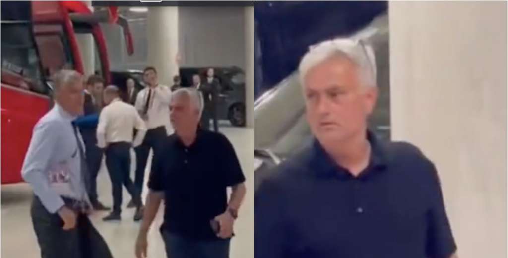 Mourinho fuera de control, lo fue a buscar al bus: "Sos un desgraciado..."