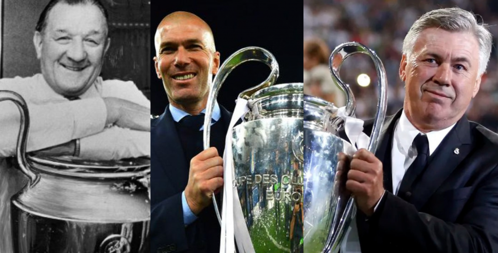 Los entrenadores más ganadores de la Champions League