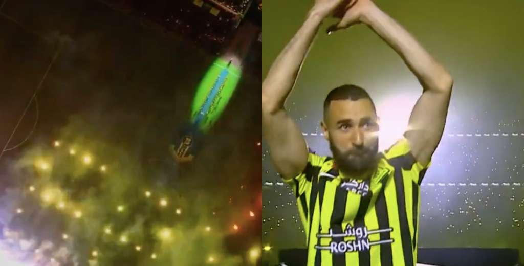 De otro mundo, impactante: Al Ittihad presentó a Benzema ante 60 mil hinchas