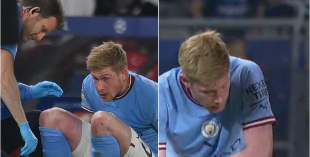 Otra vez lo mismo: De Bruyne solo duró 30 minutos en la final de Champions