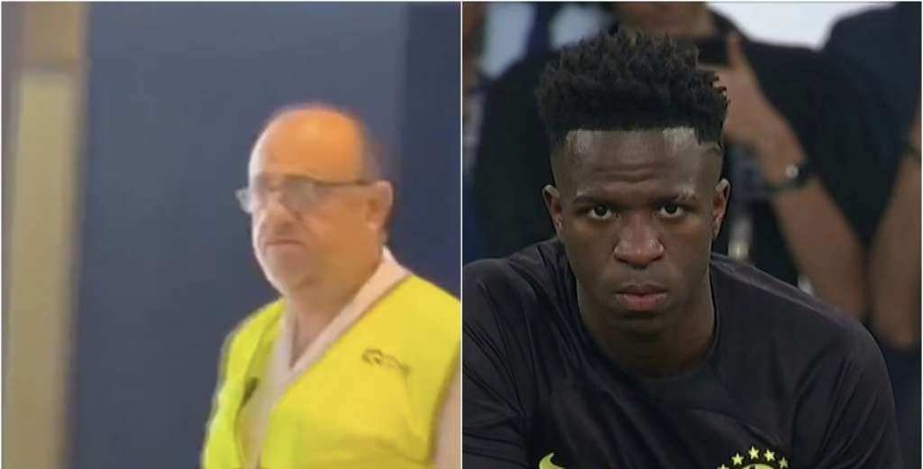 Vinicius no aguanta más: "Esta banana es para usted, levante las manos"